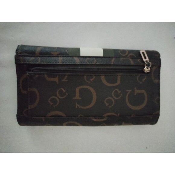 GUESS Women's Keston G Logo Slim Clutch Wallet Clutch Bag - Natural Brown - Picture 2 of 3